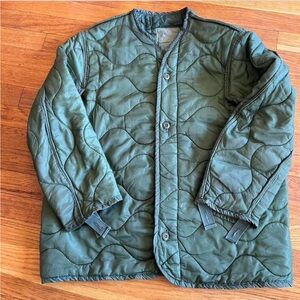 Vintage military liner jacket medium
